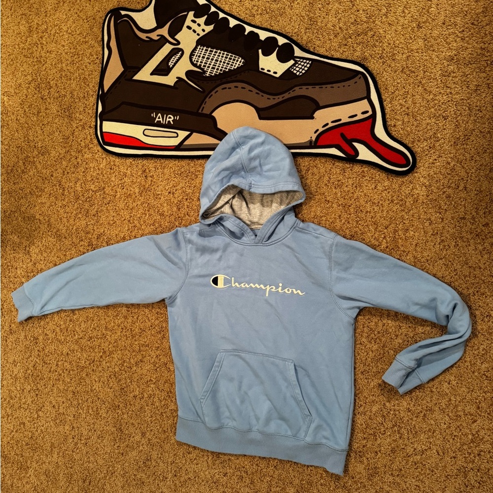Champion Sky Blue Pullover Hoodie